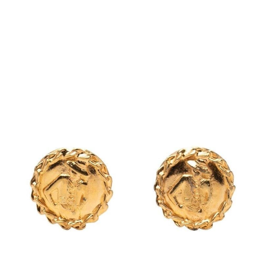 Chanel Mademoiselle Vintage Gold Plated Earrings